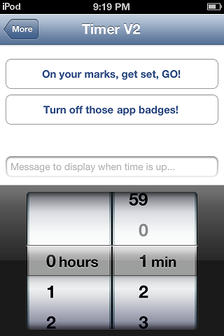The sound effect tab of The App.